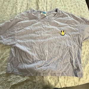 Champion Lavender T-Shirt with Smiley Face
